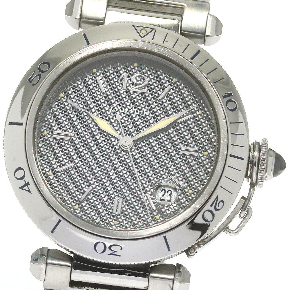 CARTIER Pasha 38 W31017H3 Date gray Dial Automatic Men's Watch_804278