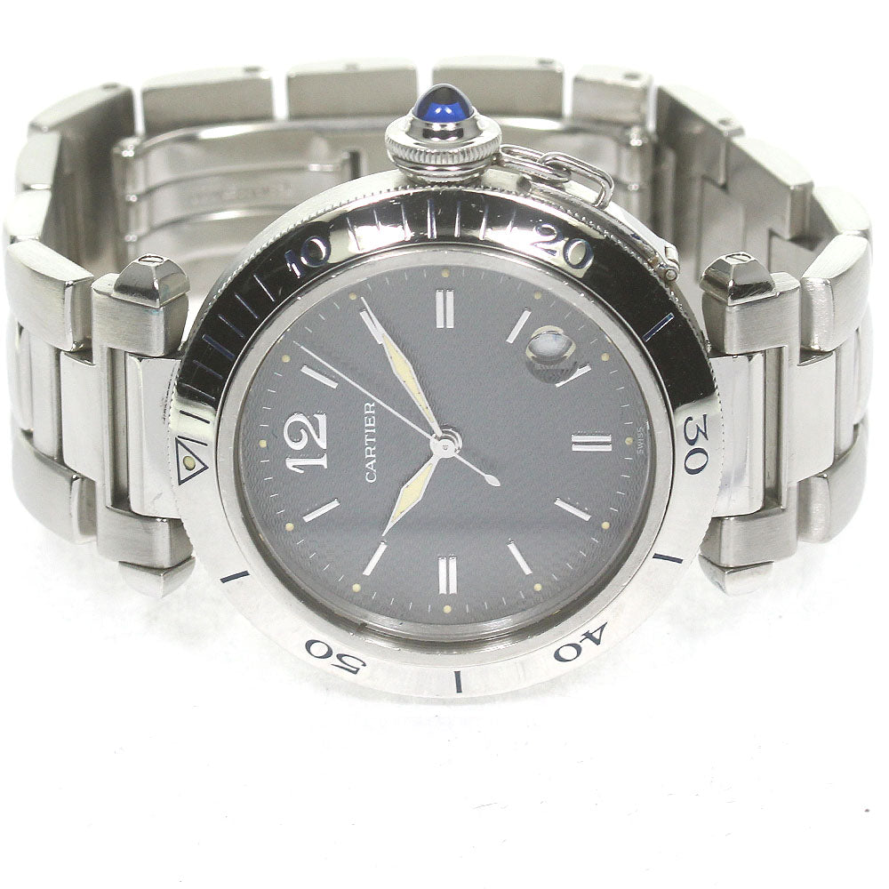 CARTIER Pasha 38 W31017H3 Date gray Dial Automatic Men's Watch_804278