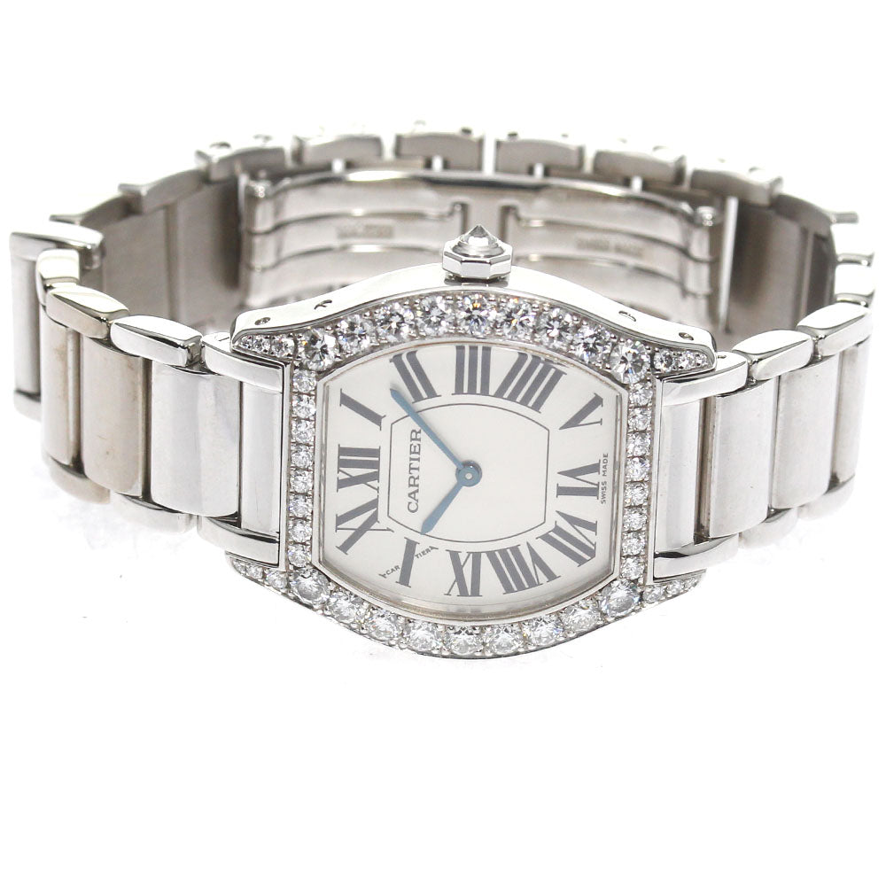 CARTIER Tochu WA5072W9 K18WG diamond bezel Hand Winding Ladies Watch_804340