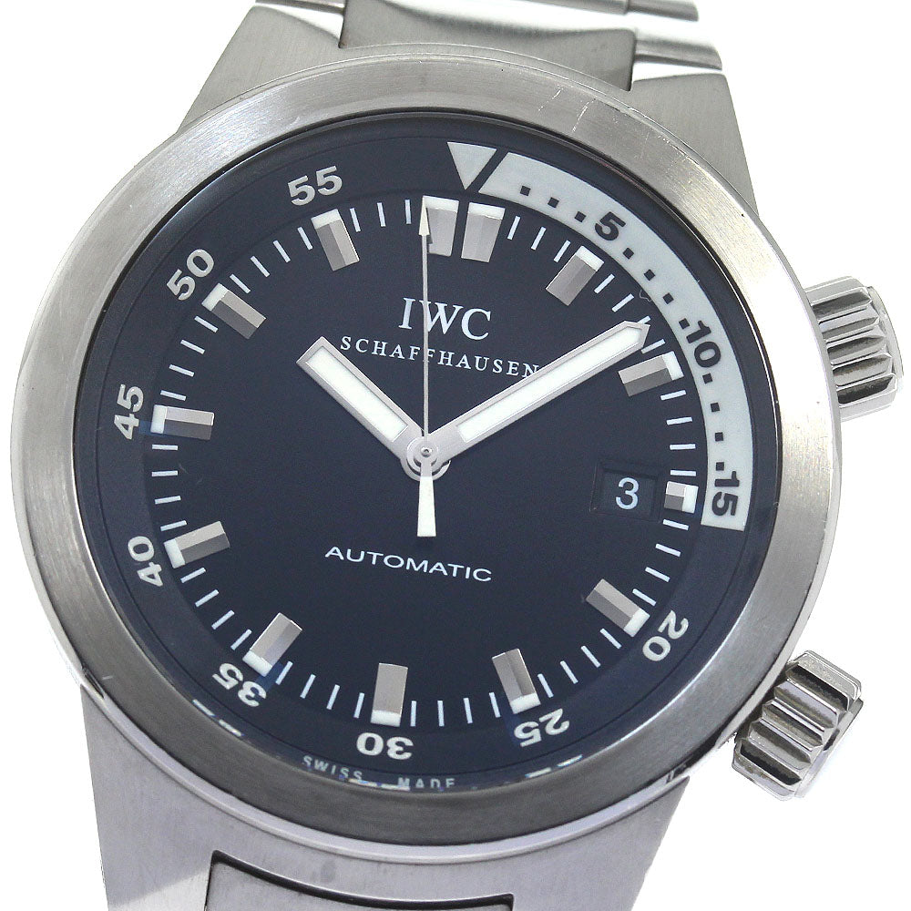 IWC SCHAFFHAUSEN Aquatimer IW354805 Black Dial Automatic Men's Watch_804730