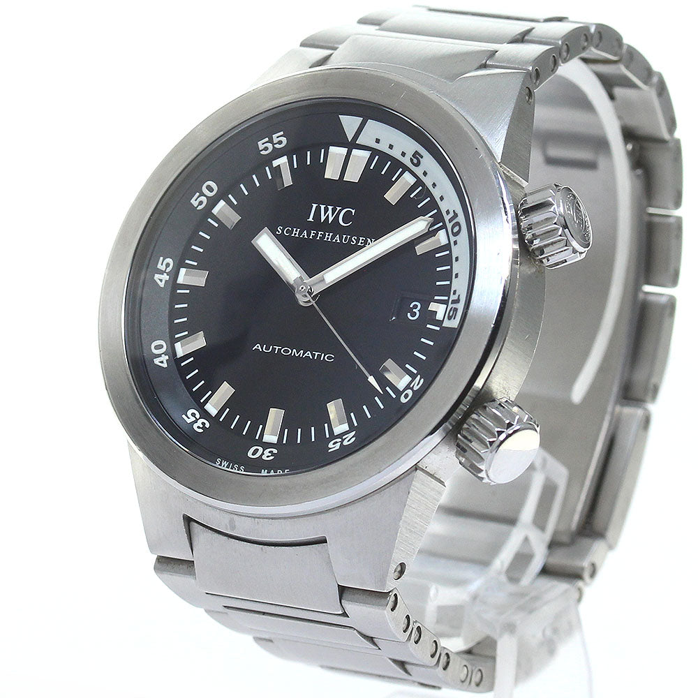 IWC SCHAFFHAUSEN Aquatimer IW354805 Black Dial Automatic Men's Watch_804730
