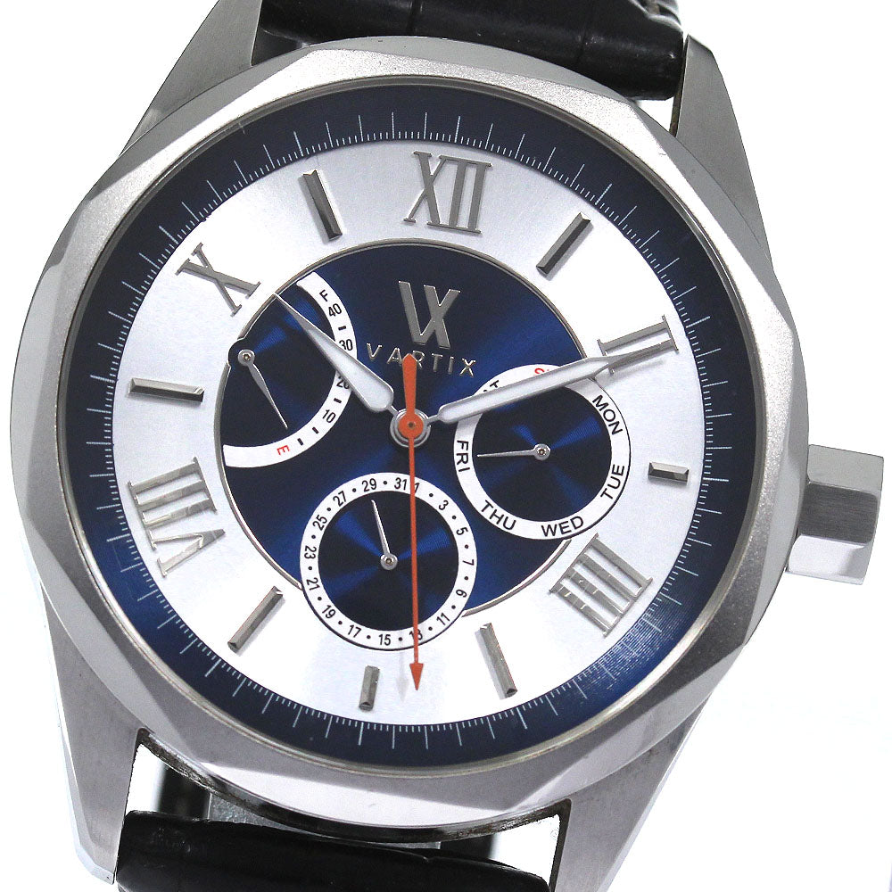 VARTIX ALIVE limited to 50 pieces PR03 Power Reserve Day Date Silver / navy Dial Automatic Men's Watch_804892