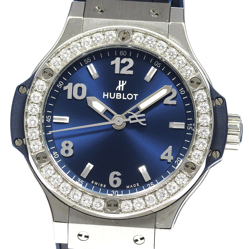 HUBLOT Big bang steel blue 361.SX.7170.LR.1204 Diamond Bezel blue Dial Quartz Boy's Watch_804972