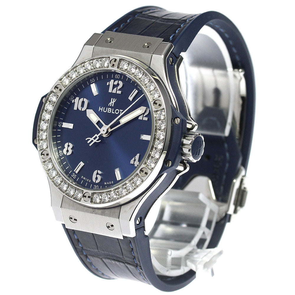 HUBLOT Big bang steel blue 361.SX.7170.LR.1204 Diamond Bezel blue Dial Quartz Boy's Watch_804972