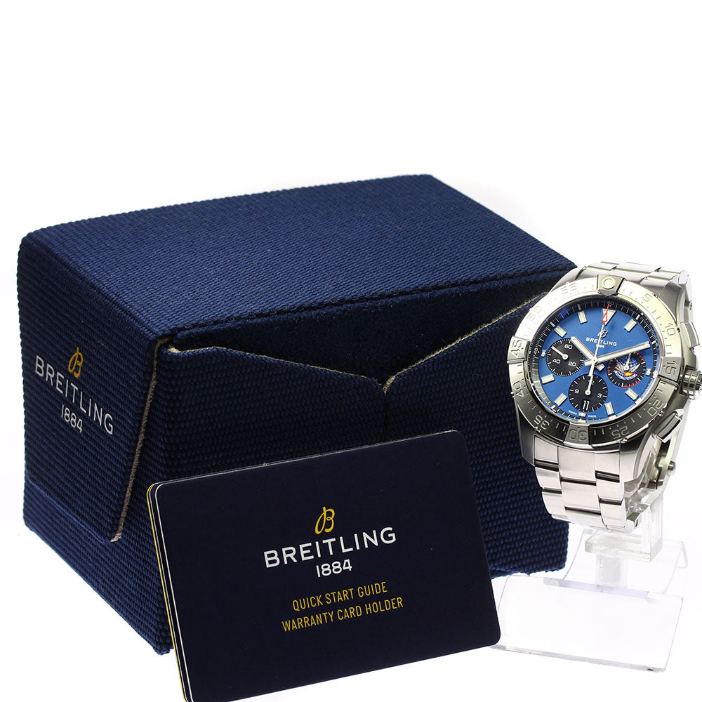 BREITLING Avenger B01 AB0147 Chronograph 44 Blue Impulse Auto Men's Watch_805063