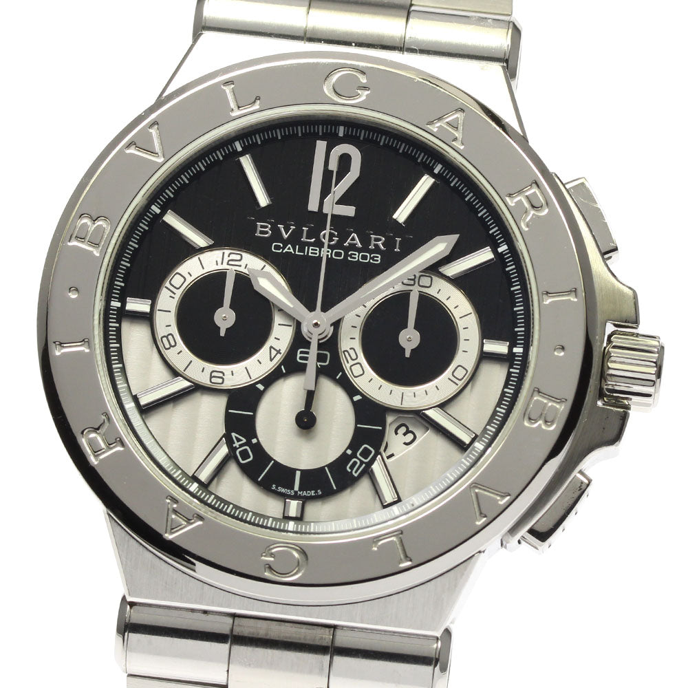 BVLGARI Diagono Caribillo 303 DG42SCH Chronograph Automatic Men's Watch_805312