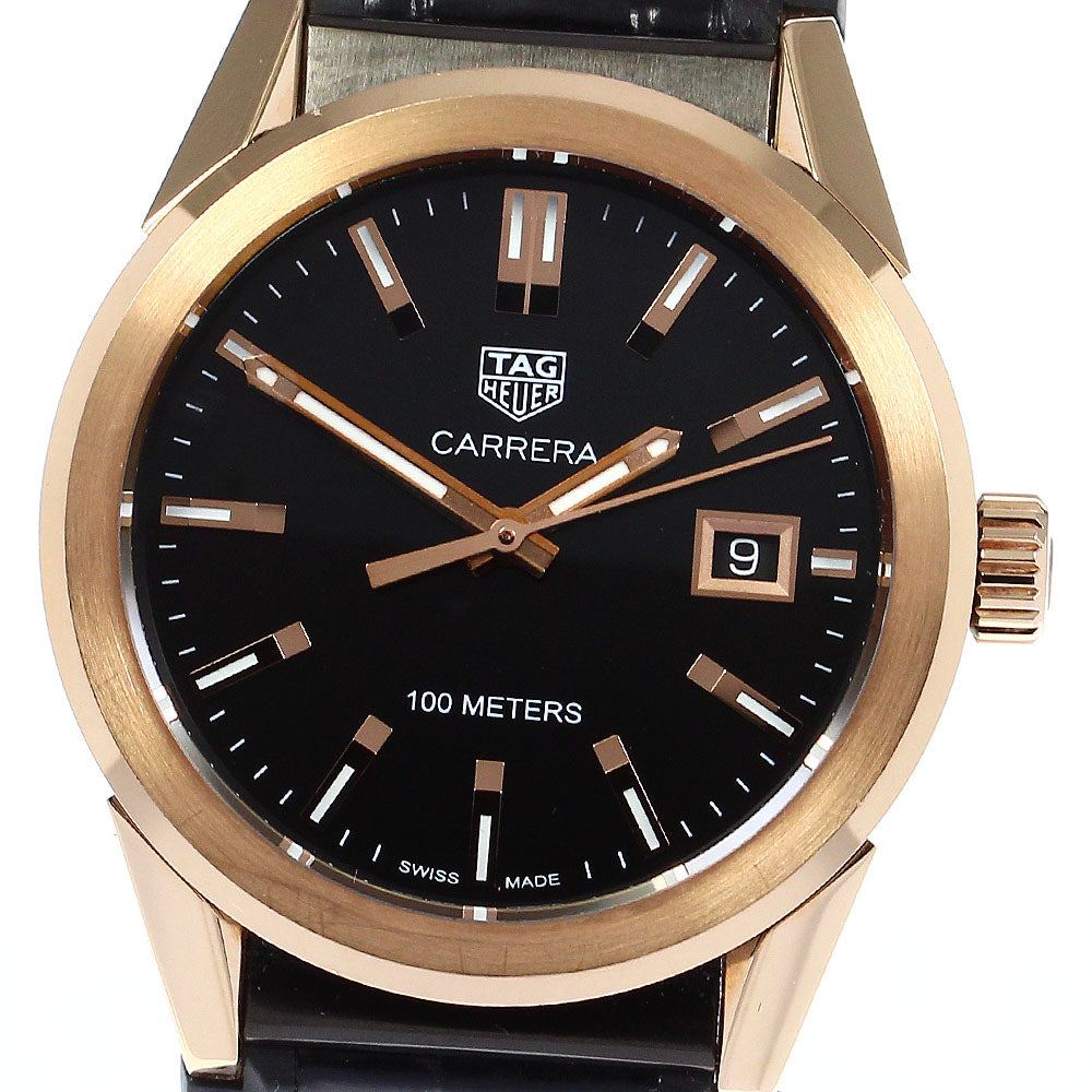 TAG HEUER Carrera WBG1351 Date black Dial Quartz Men's Watch_805356