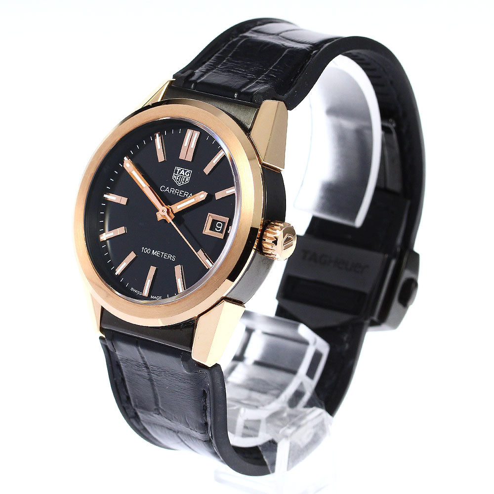 TAG HEUER Carrera WBG1351 Date black Dial Quartz Men's Watch_805356