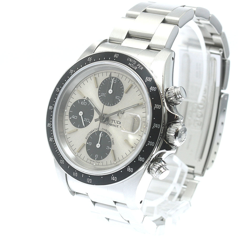 TUDOR Prince Date Chrono Time 79260 Silver / Black Dial Automatic Men's_805399
