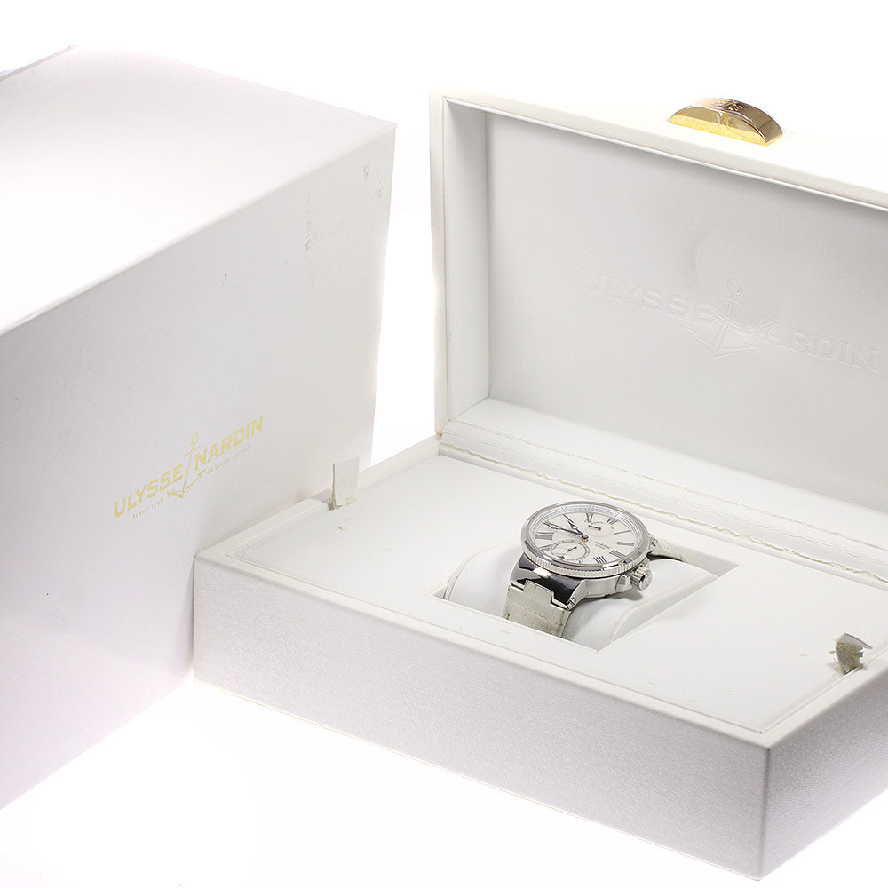 Ulysse Nardin Marine Chronometer 1183-160 Date White shell Dial Automatic Men's Watch_805407
