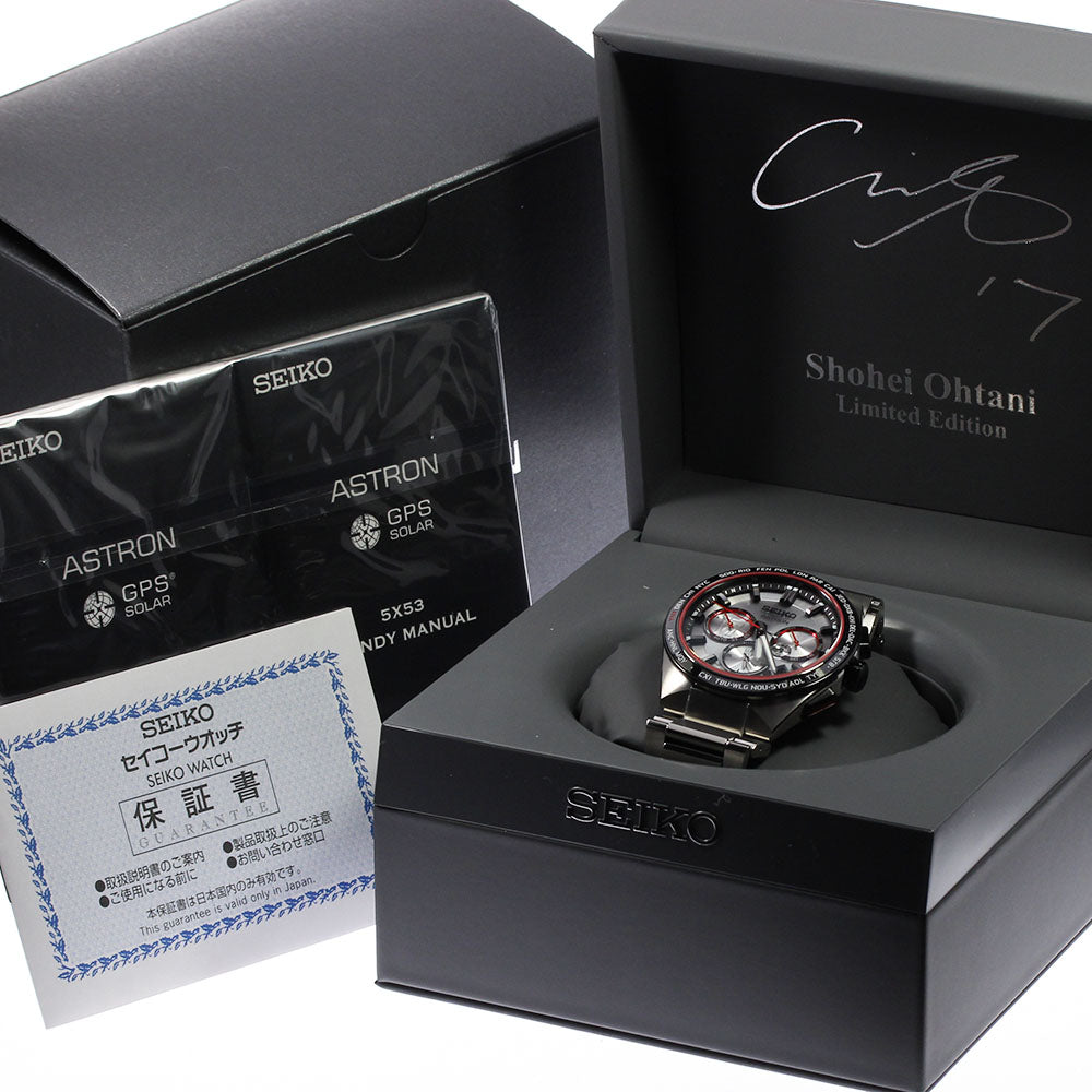 SEIKO Astron SBXC125/5X53-0BX0 Shohei Ohtani Solar Powered Radio Men's_805554