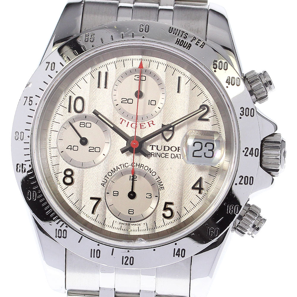 TUDOR Prince Date Chrono Time 79280P Silver Dial Automatic Men's Watch_805620