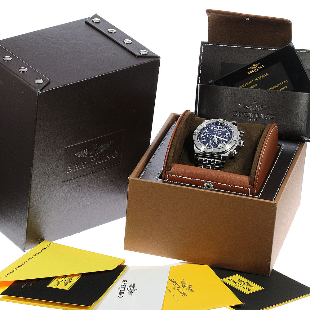 BREITLING Chronomat 44 Airborne AB0115 black Dial Automatic Men's Watch_805624