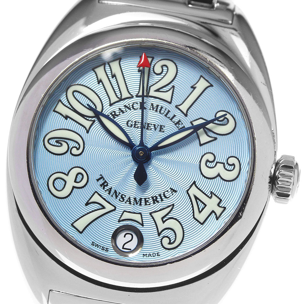 FRANCK MULLER Trans America 2000L Date blue Dial Auto quartz Ladies Watch_805720