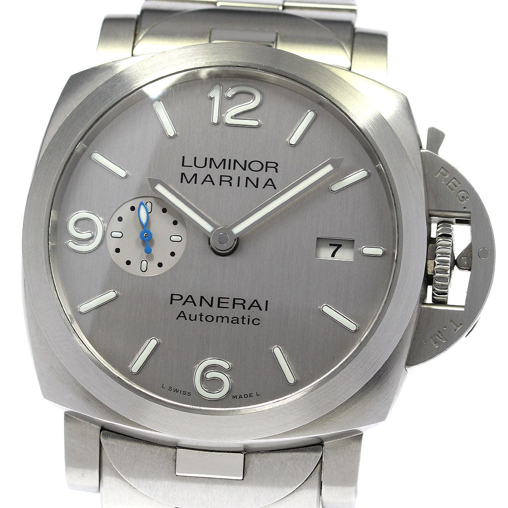 PANERAI Luminor Marina PAM00978 Date Silver Dial Automatic Men's Watch_805815