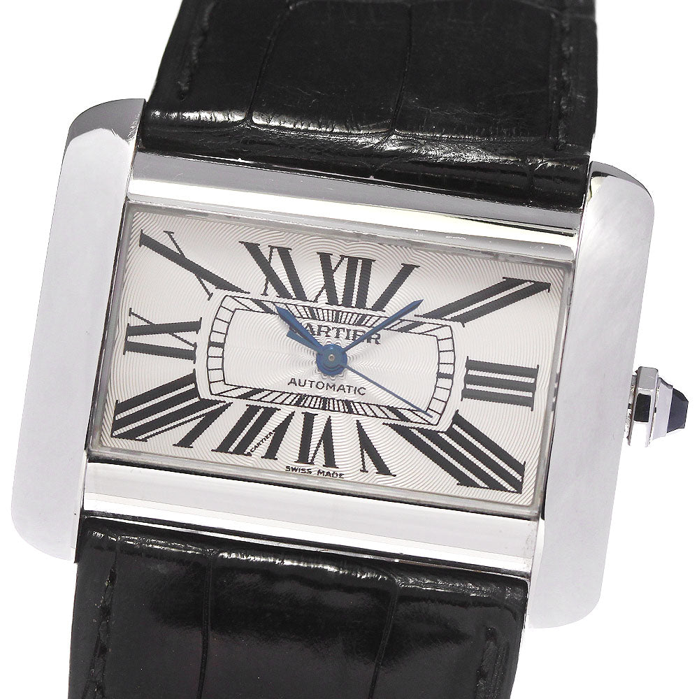 CARTIER Tank Divan LM W6300755 Silver Dial Automatic Men's Watch_805832