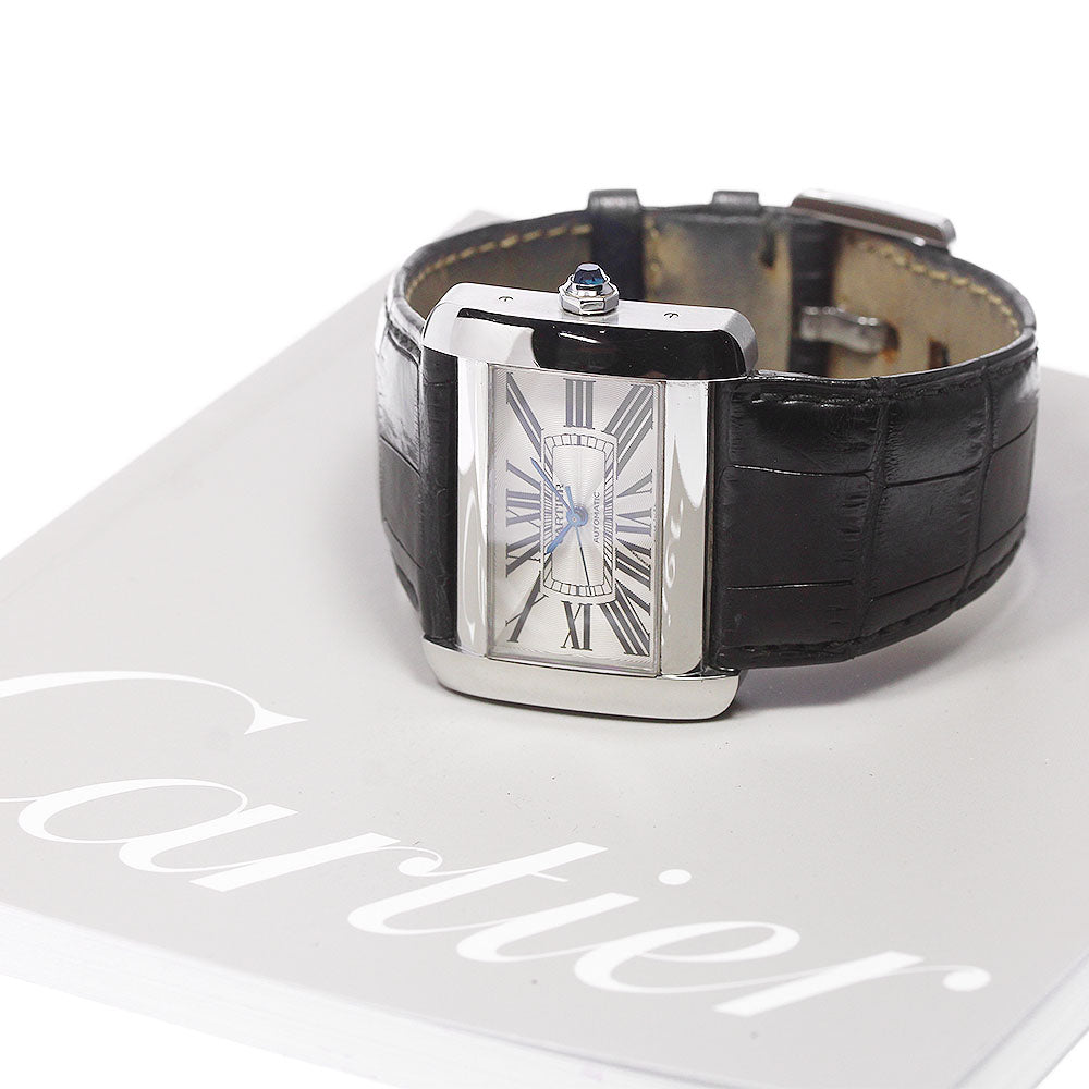 CARTIER Tank Divan LM W6300755 Silver Dial Automatic Men's Watch_805832