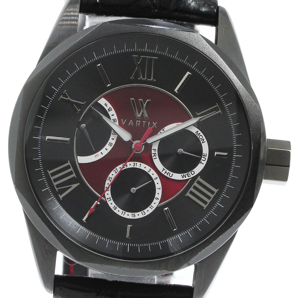 VARTIX ALIVE PR02B Day-Date Power Reserve Black / red Dial Automatic Men's Watch_806005