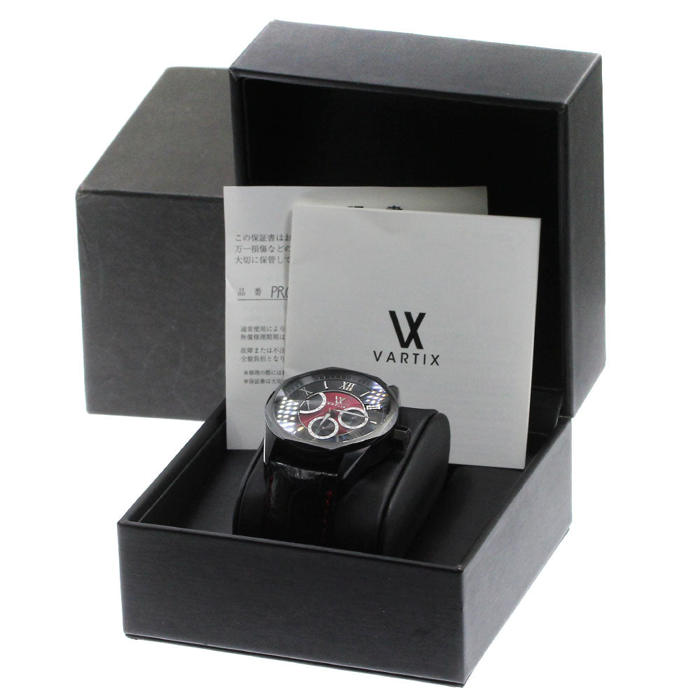 VARTIX ALIVE PR02B Day-Date Power Reserve Black / red Dial Automatic Men's Watch_806005