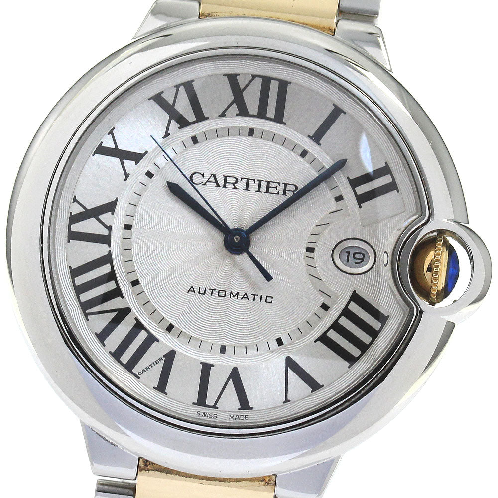 CARTIER Baron Blue LM W69009Z3 YG2 tone Silver Dial Automatic Men's Watch_806107