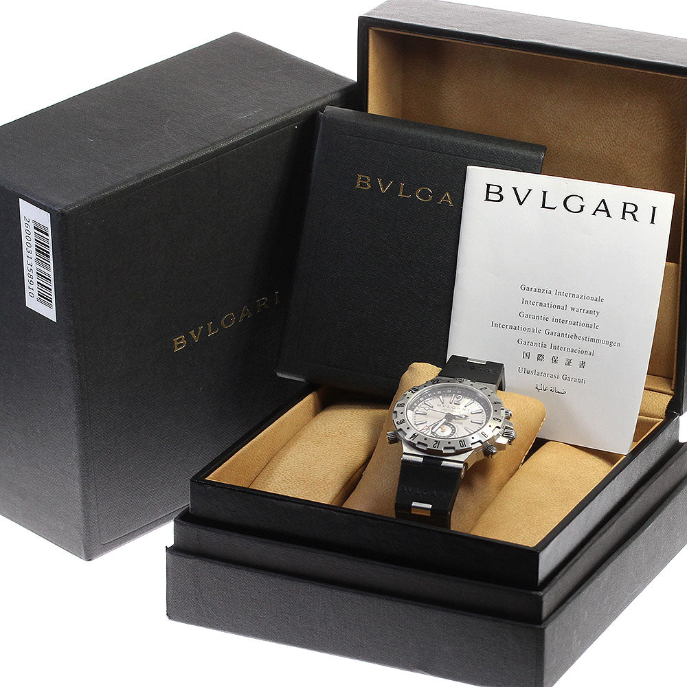 BVLGARI Diagono GMT GMT40S Chronograph Silver Dial Automatic Men's Watch_806179