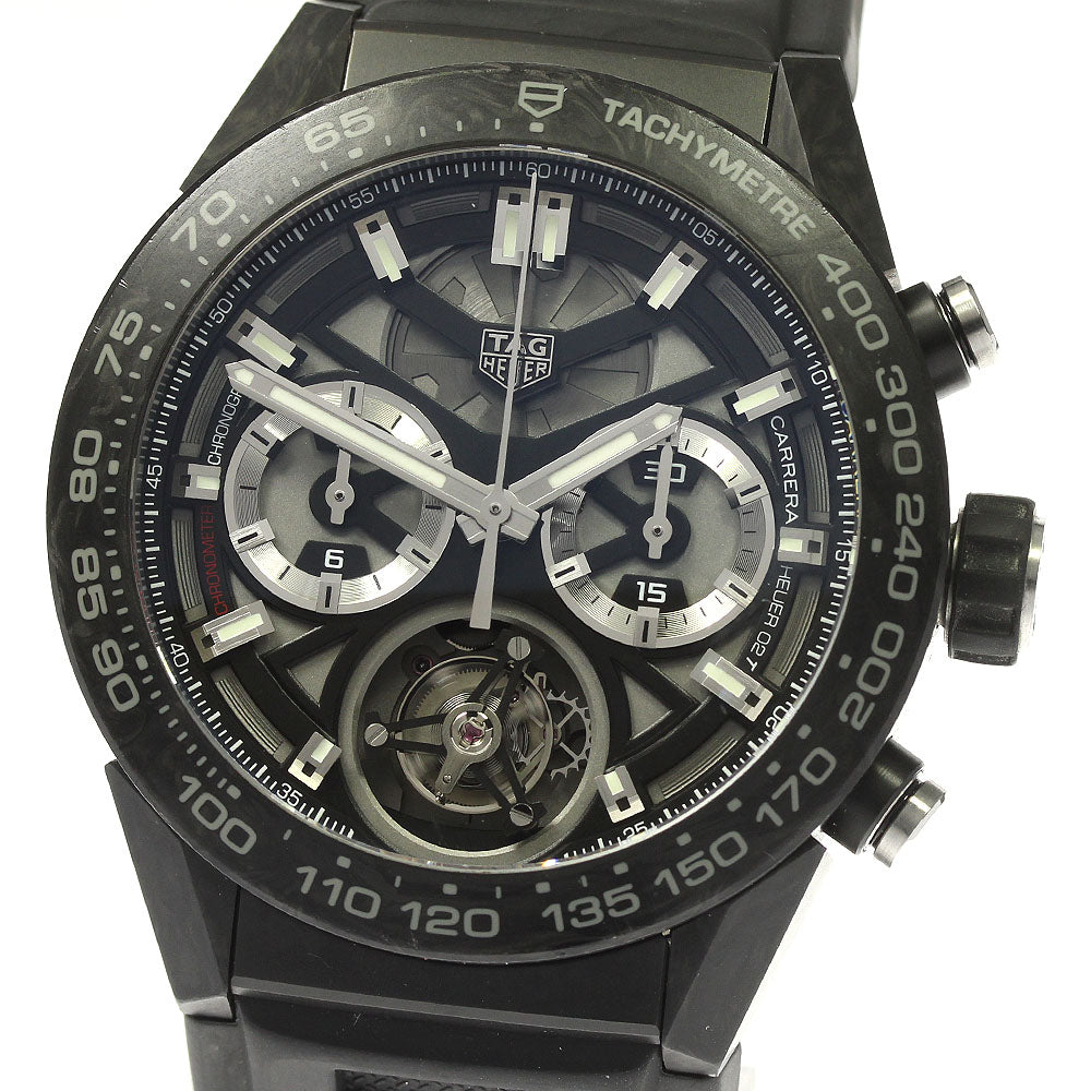 TAG HEUER Carrera Heuer 02T Tourbillon CAR5A8W Chronograph AT Men's_806456