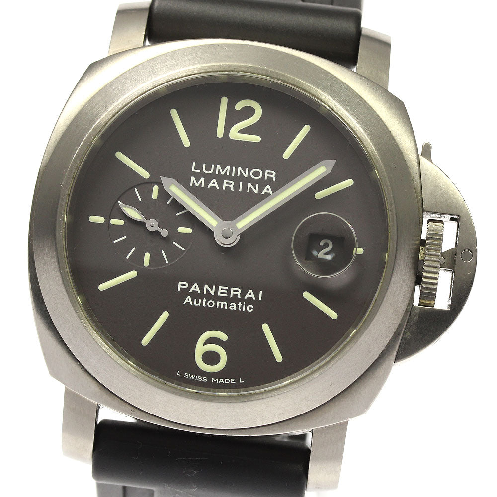 PANERAI Luminor Marina PAM00240 Date gray Dial Automatic Men's Watch_806521