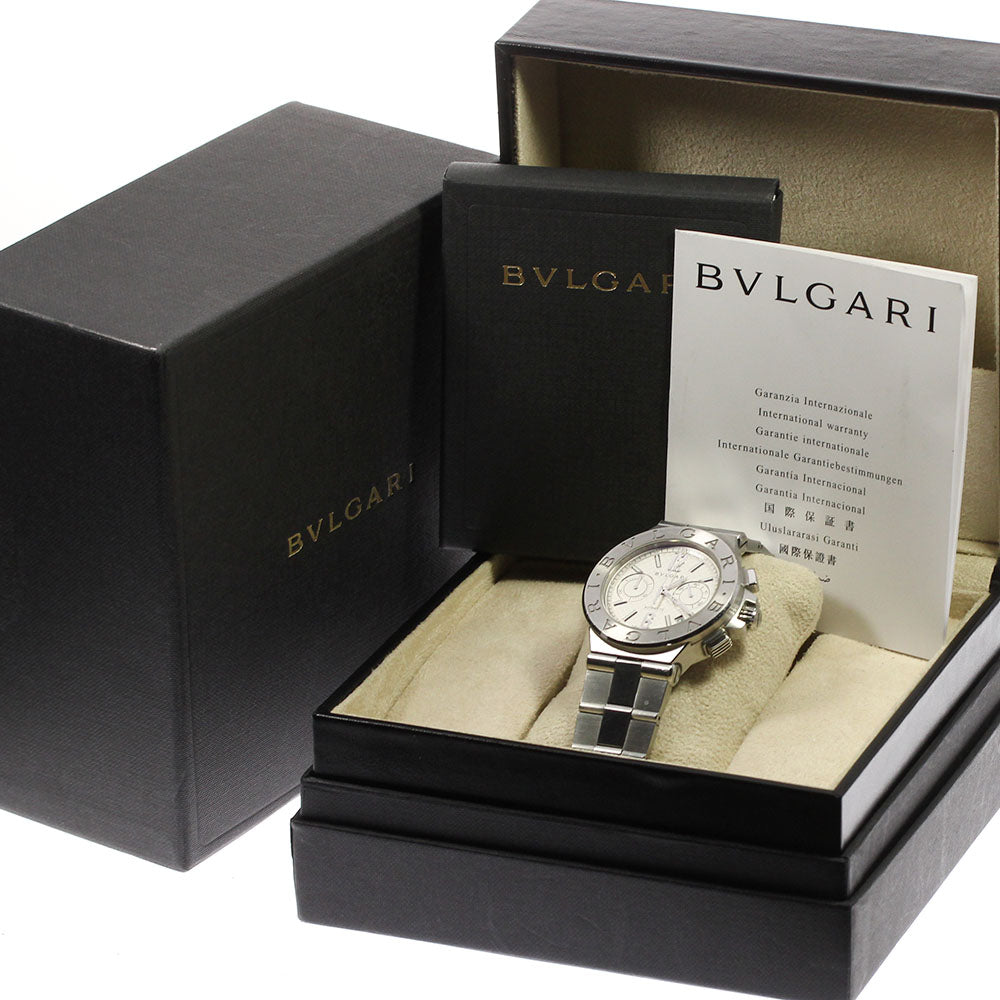 BVLGARI Diagono DG40SCH Chronograph Silver Dial Automatic Men's Watch_807407