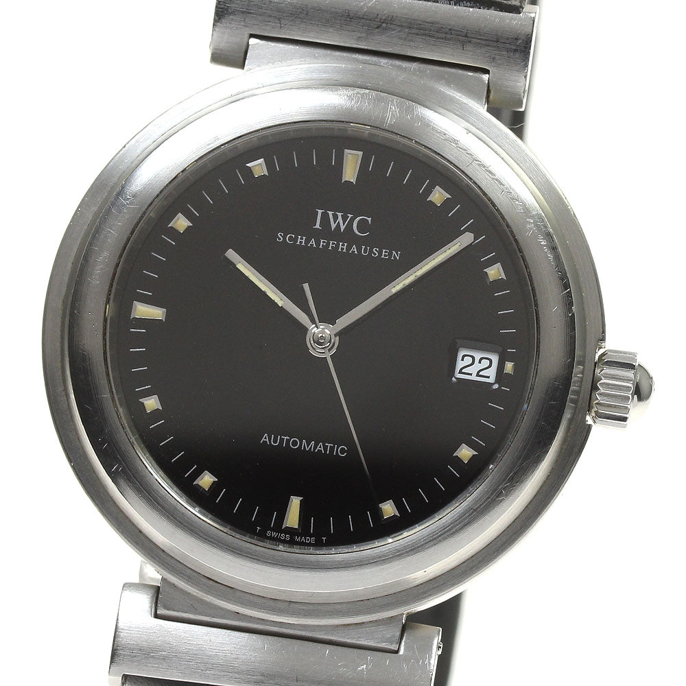 IWC SCHAFFHAUSEN Da Vinci SL IW352806 Date black Dial AT Men's Watch_807416