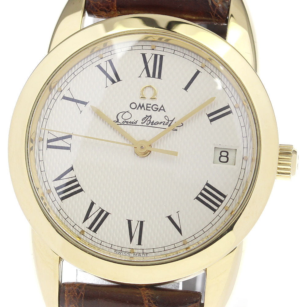 OMEGA Louis blanc 5311.30.12 K18YG date Silver Dial Automatic Men's Watch_807492