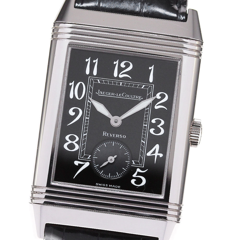JAEGER-LECOULTRE Reverso Art Deco 270.3.62 Small Second K18WG black Dial Hand Winding Boy's Watch_807715