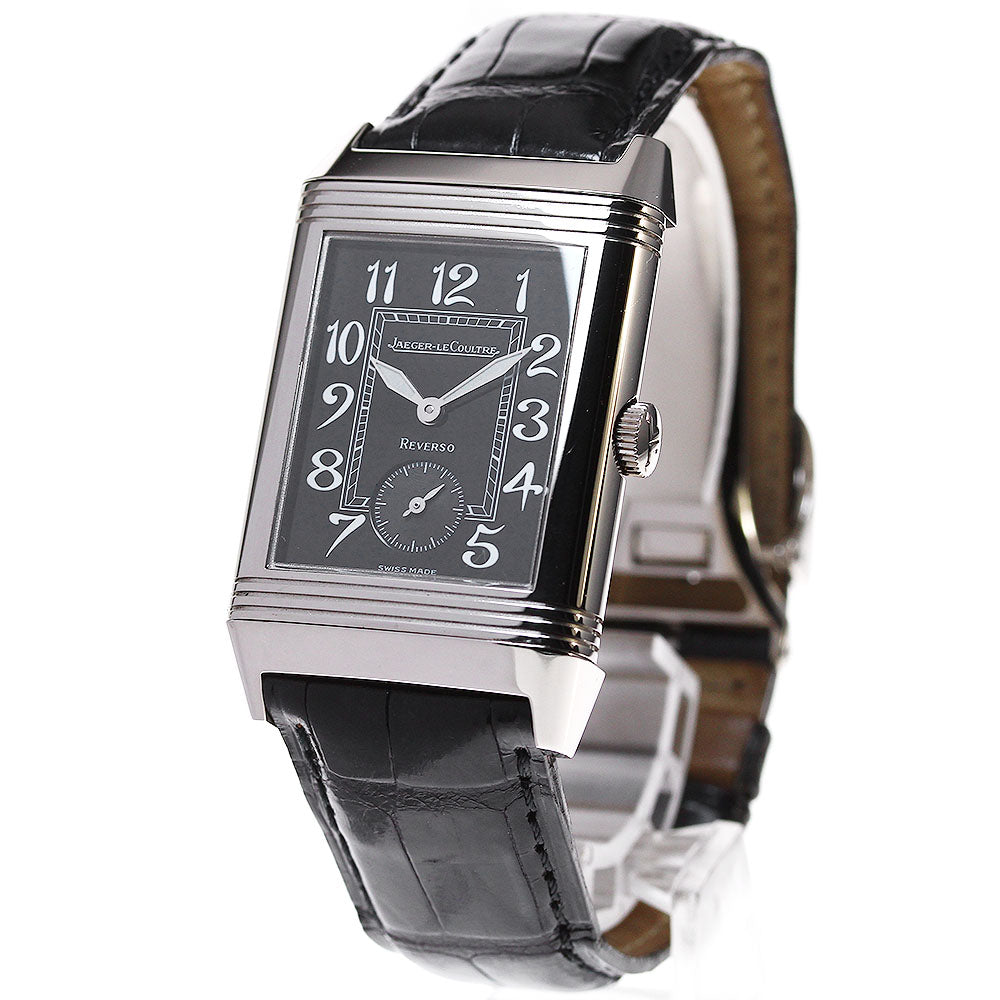JAEGER-LECOULTRE Reverso Art Deco 270.3.62 Small Second K18WG black Dial Hand Winding Boy's Watch_807715