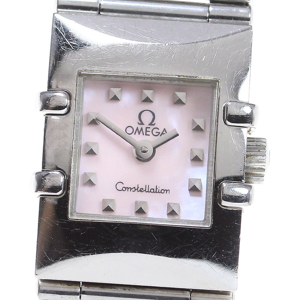 OMEGA Constellation Carre 1531.73 Pink shell Dial Quartz Ladies Watch_807744