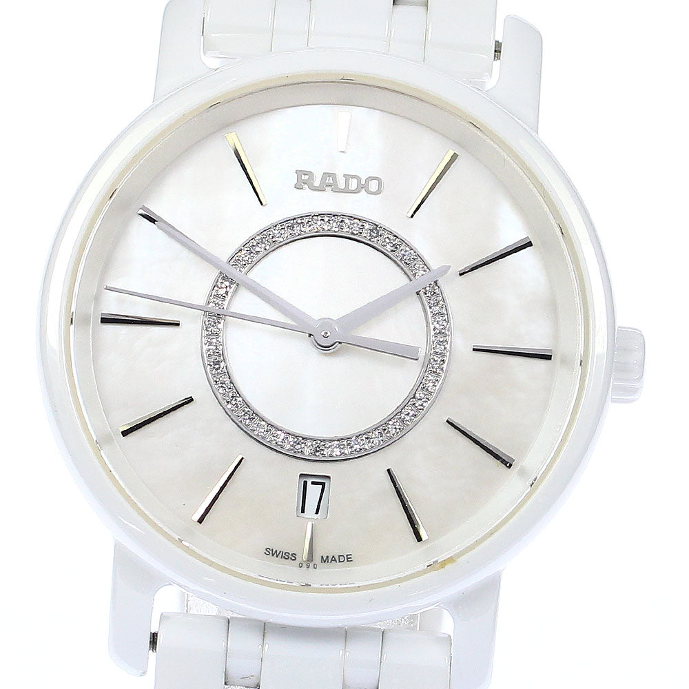 RADO Dia Master 218.0065.3 Date White shell Dial Quartz Ladies Watch_807770