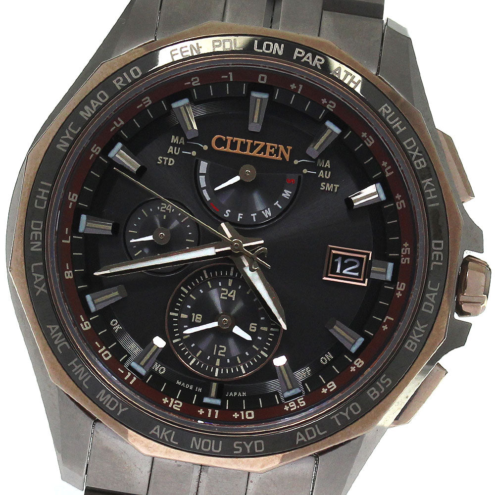 CITIZEN Atessa Eco Drive AT9095-68E/H820-T025145 Solar Powered Radio Mens_807787