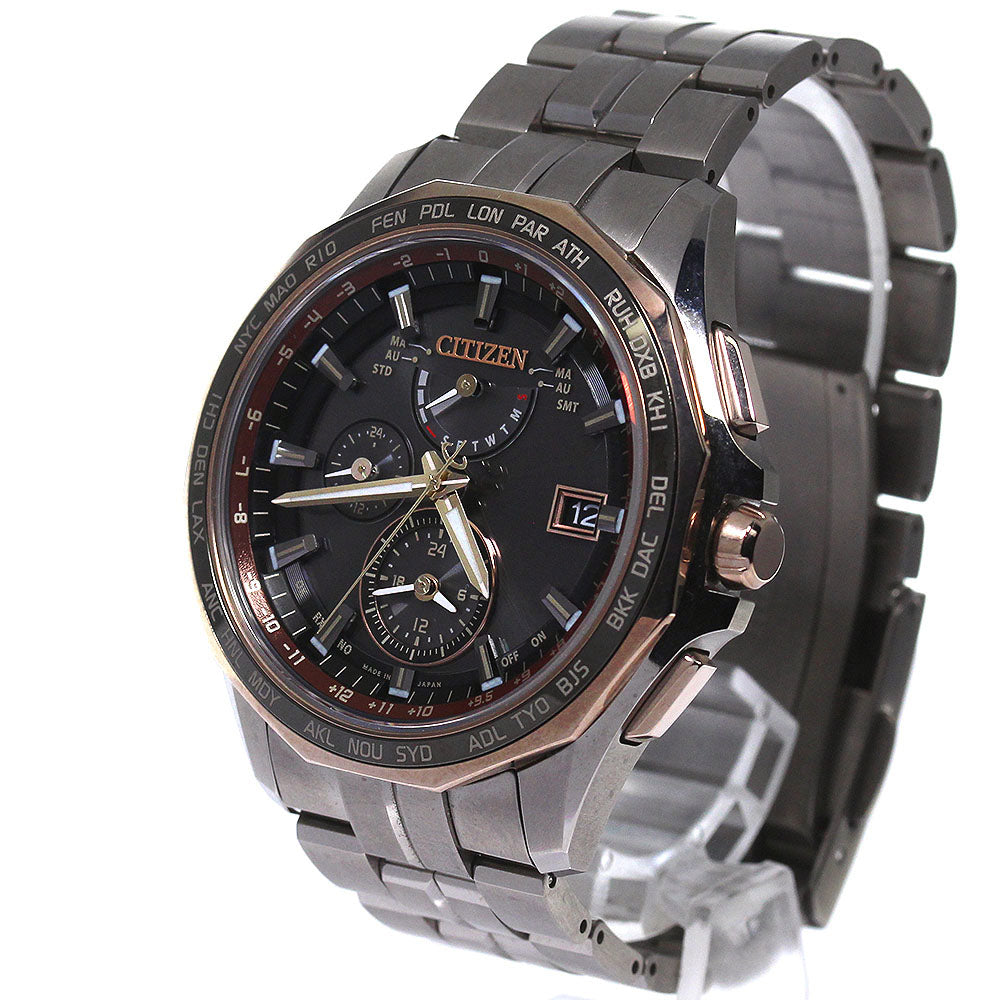 CITIZEN Atessa Eco Drive AT9095-68E/H820-T025145 Solar Powered Radio Mens_807787