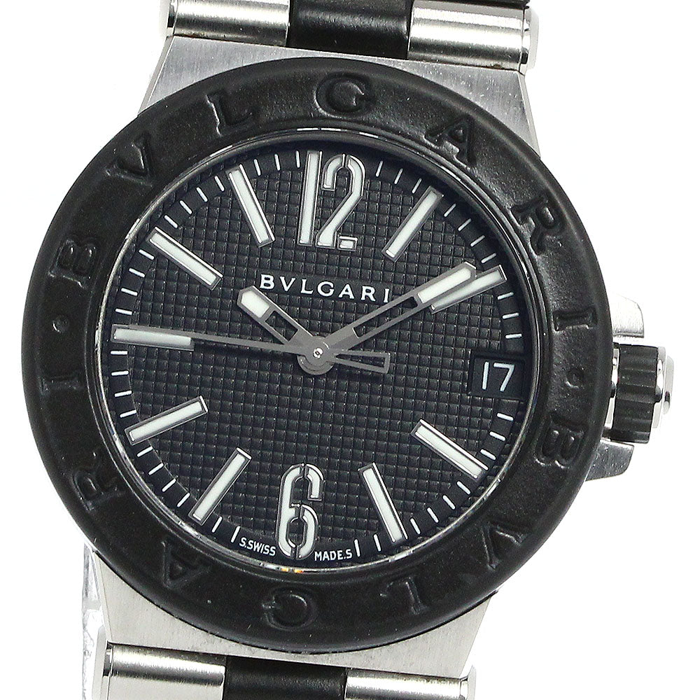 BVLGARI Diagono DG29SV Date black Dial Quartz Ladies Watch_807796