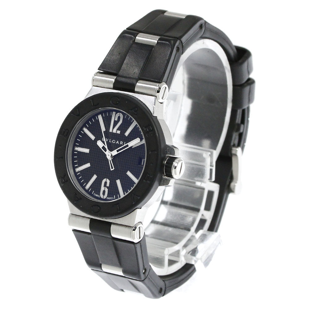 BVLGARI Diagono DG29SV Date black Dial Quartz Ladies Watch_807796