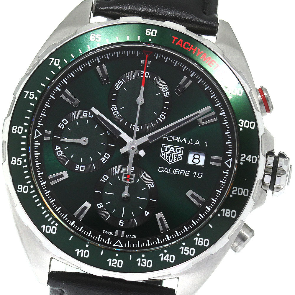 TAG HEUER Formula 1 CAZ2016  Caliber 16 green Dial AT Men's Watch_808154