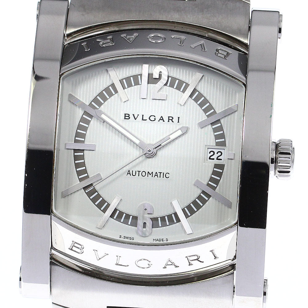 BVLGARI Assioma AA48S Date Silver Dial Automatic Men's Watch_808320