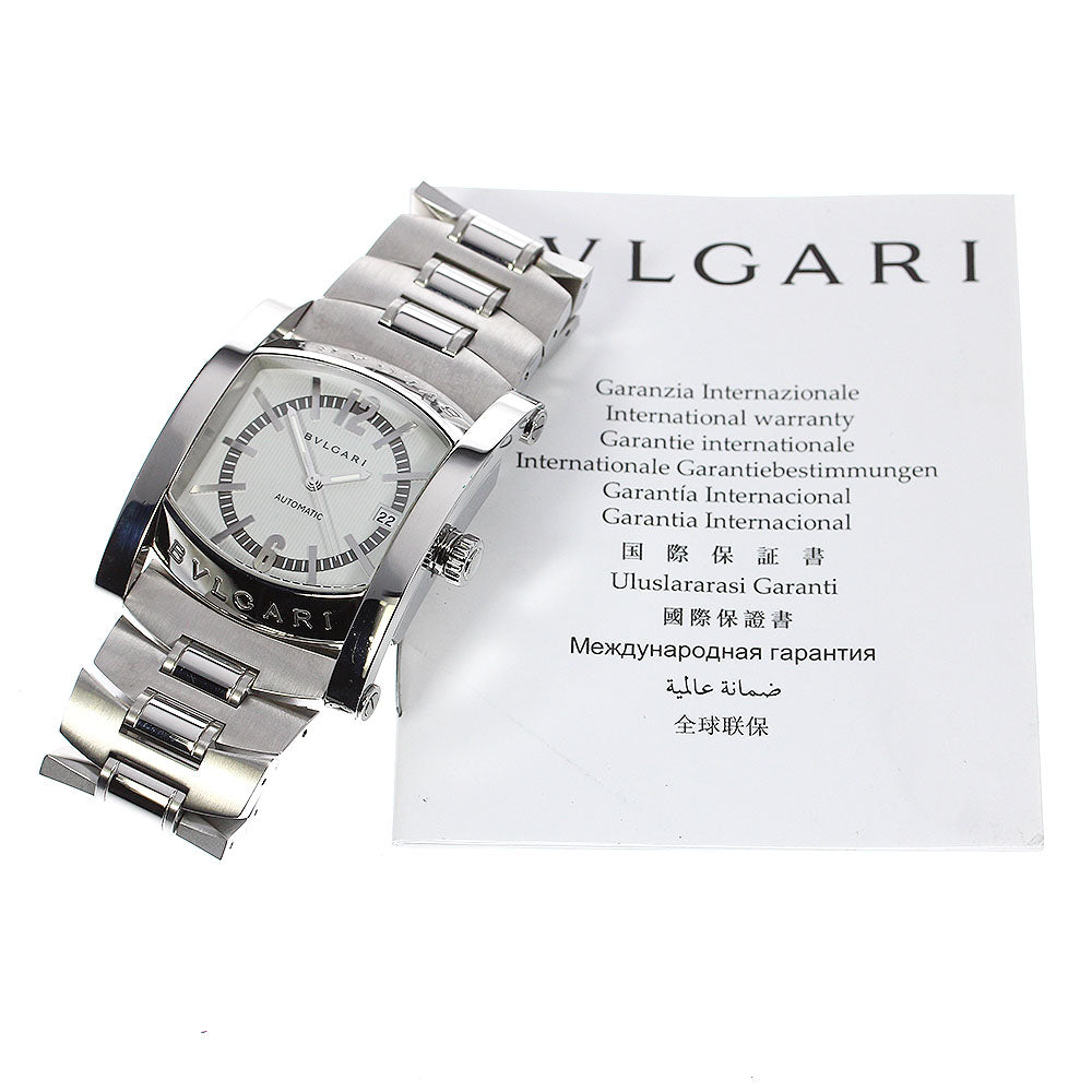 BVLGARI Assioma AA48S Date Silver Dial Automatic Men's Watch_808320