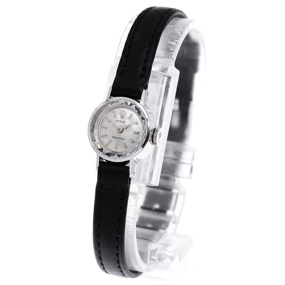 ROLEX Precision 2632 K18WG cal.1400 Silver Dial Hand Winding Ladies Watch_808397