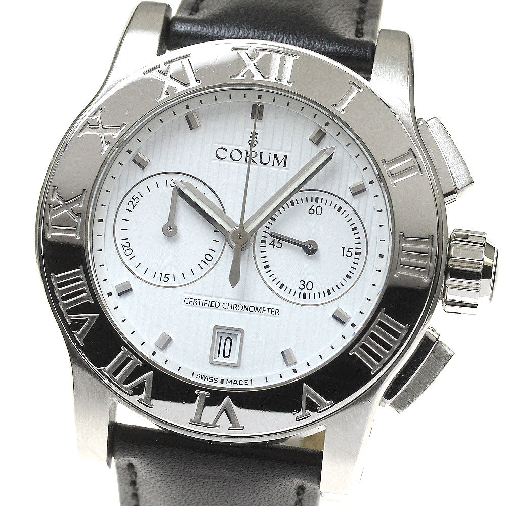 CORUM Romulus 02.0012 Chronograph Date white Dial Automatic Men's Watch_808659