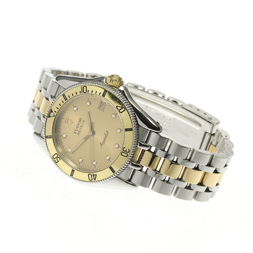 TUDOR Monarch 15753 Date gold Dial Quartz Boy's Watch_808666