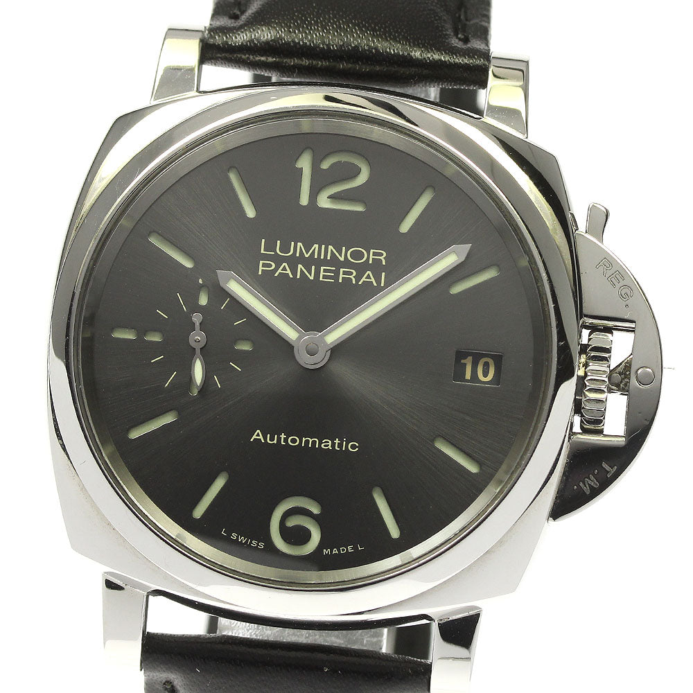 PANERAI Luminor Due PAM00755 Date Gray Dial Automatic Boy's Watch_808697