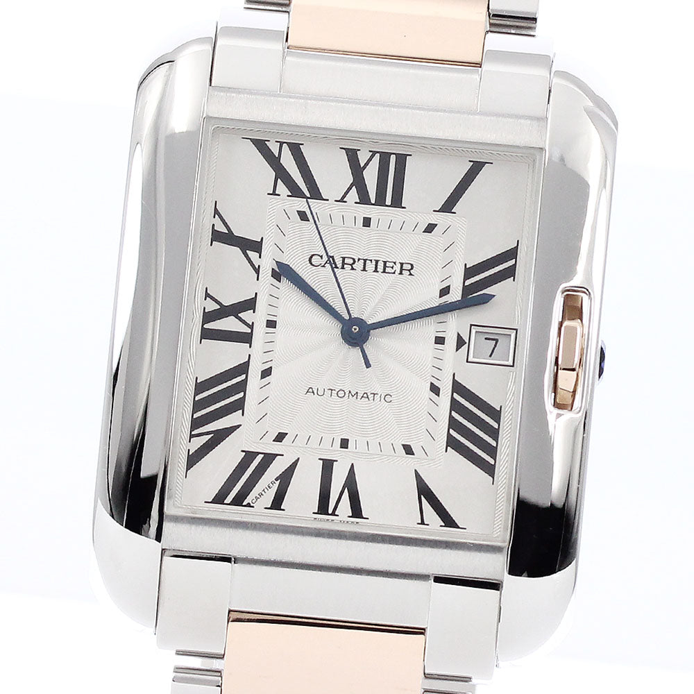 CARTIER Tank AnglaiseXL W5310006 Date 2 tone Automatic Men's Watch_808726
