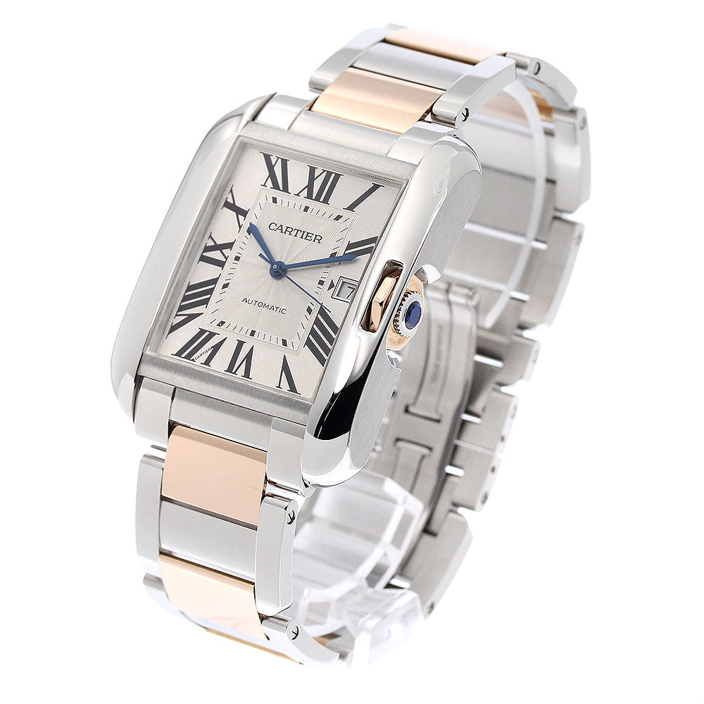 CARTIER Tank AnglaiseXL W5310006 Date 2 tone Automatic Men's Watch_808726