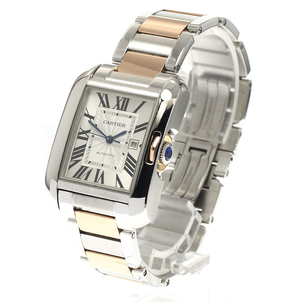 CARTIER Tank Anglaise LM W5310037 PG2 tone date Automatic Men's Watch_808733