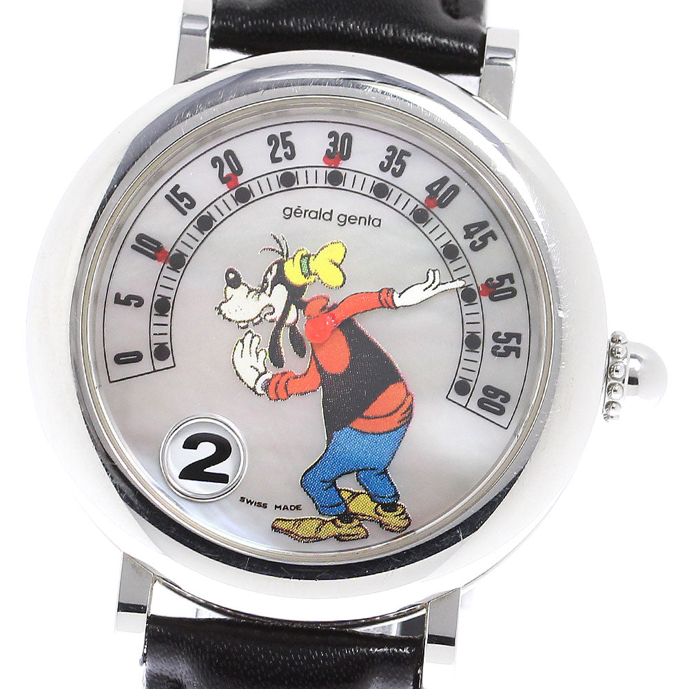 Gerald Genta Retro fantasy G3612.7 Goofy Jumping Hour White shell Dial Automatic Boy's Watch_808985