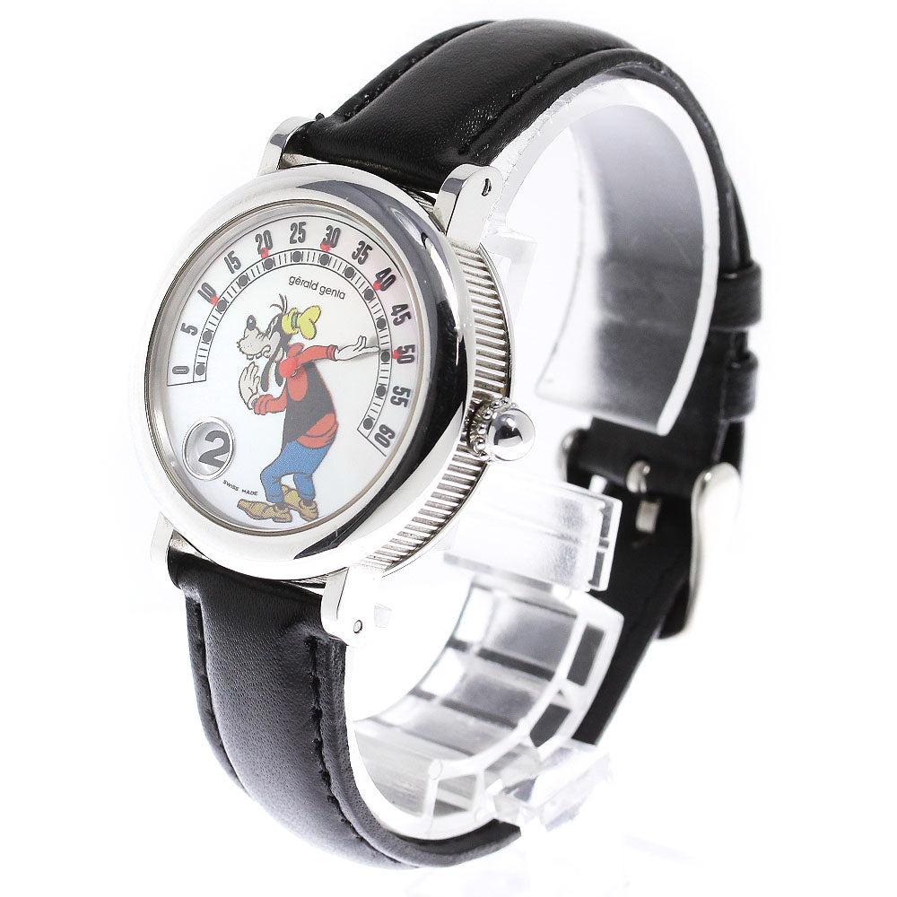 Gerald Genta Retro fantasy G3612.7 Goofy Jumping Hour White shell Dial Automatic Boy's Watch_808985